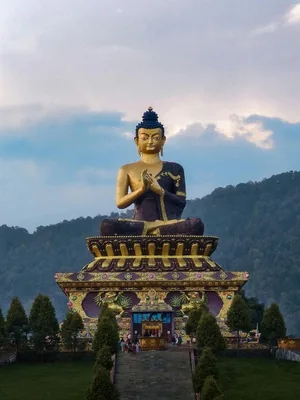 A hillside Buddha